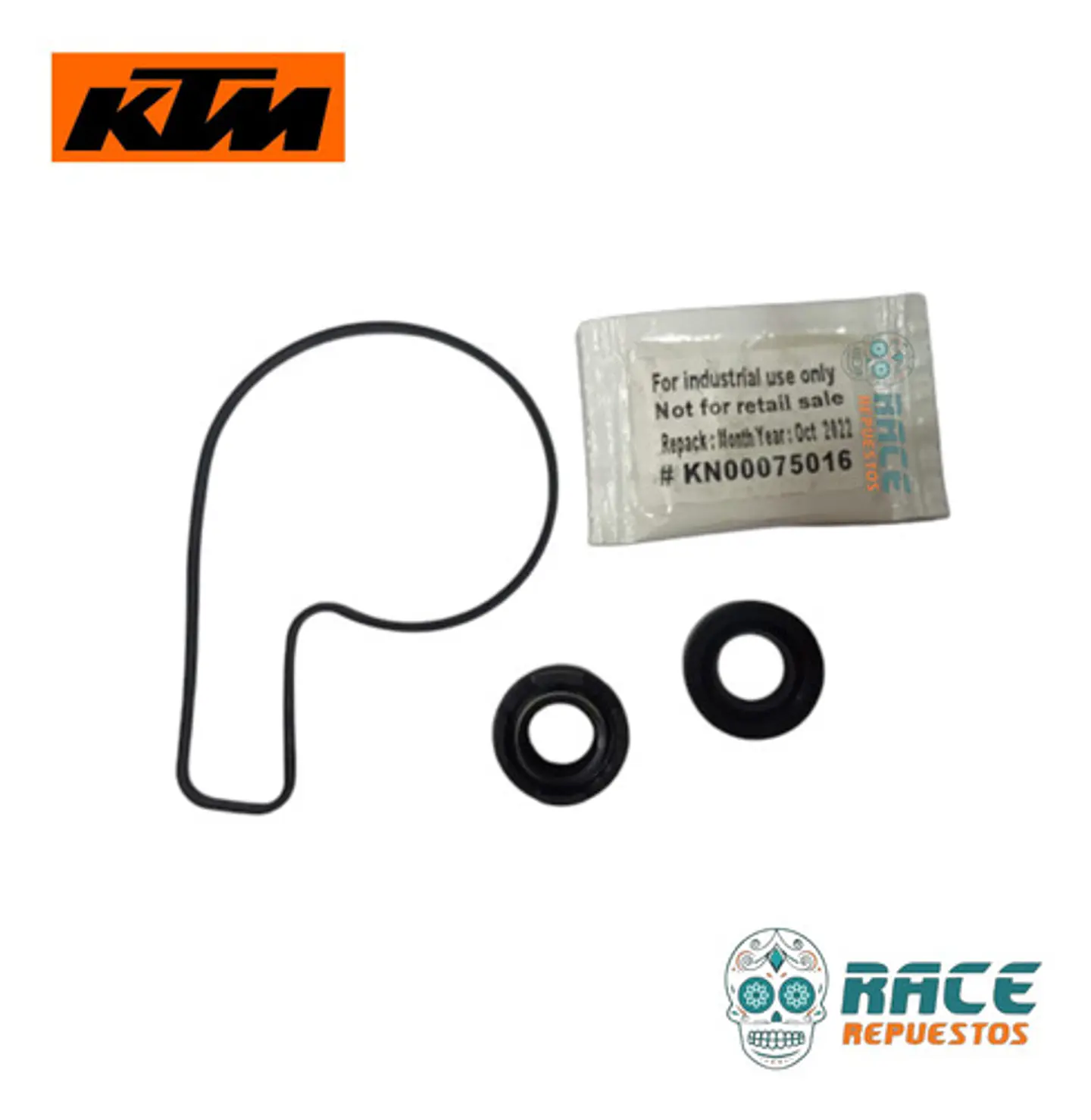 Empaque Cubierta Bomba Agua Retenes Original Ktm Duke Rc 4