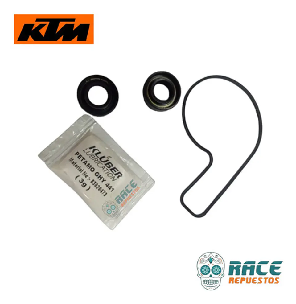 Empaque Cubierta Bomba Agua Retenes Original Ktm Duke Rc 6