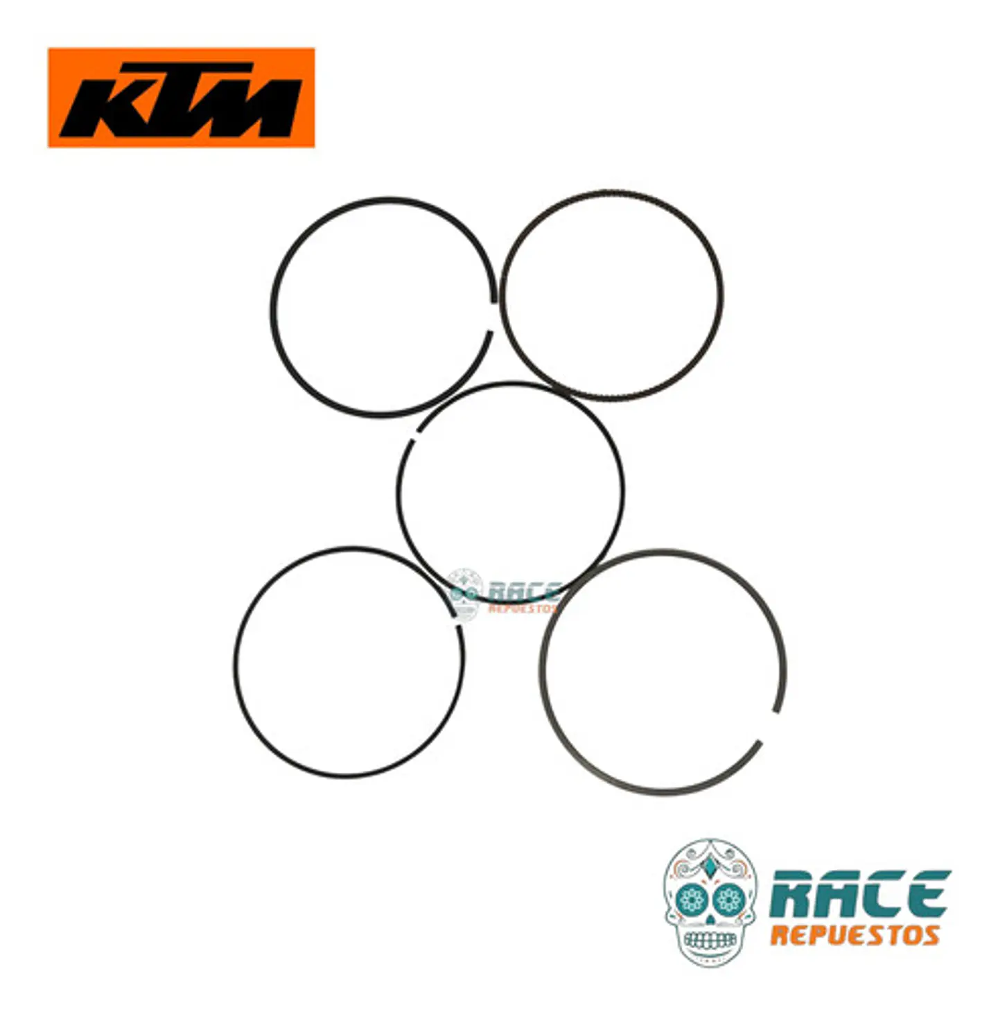 Juego Anillos De Piston Ktm Duke 250 Adventure 250 Original 2