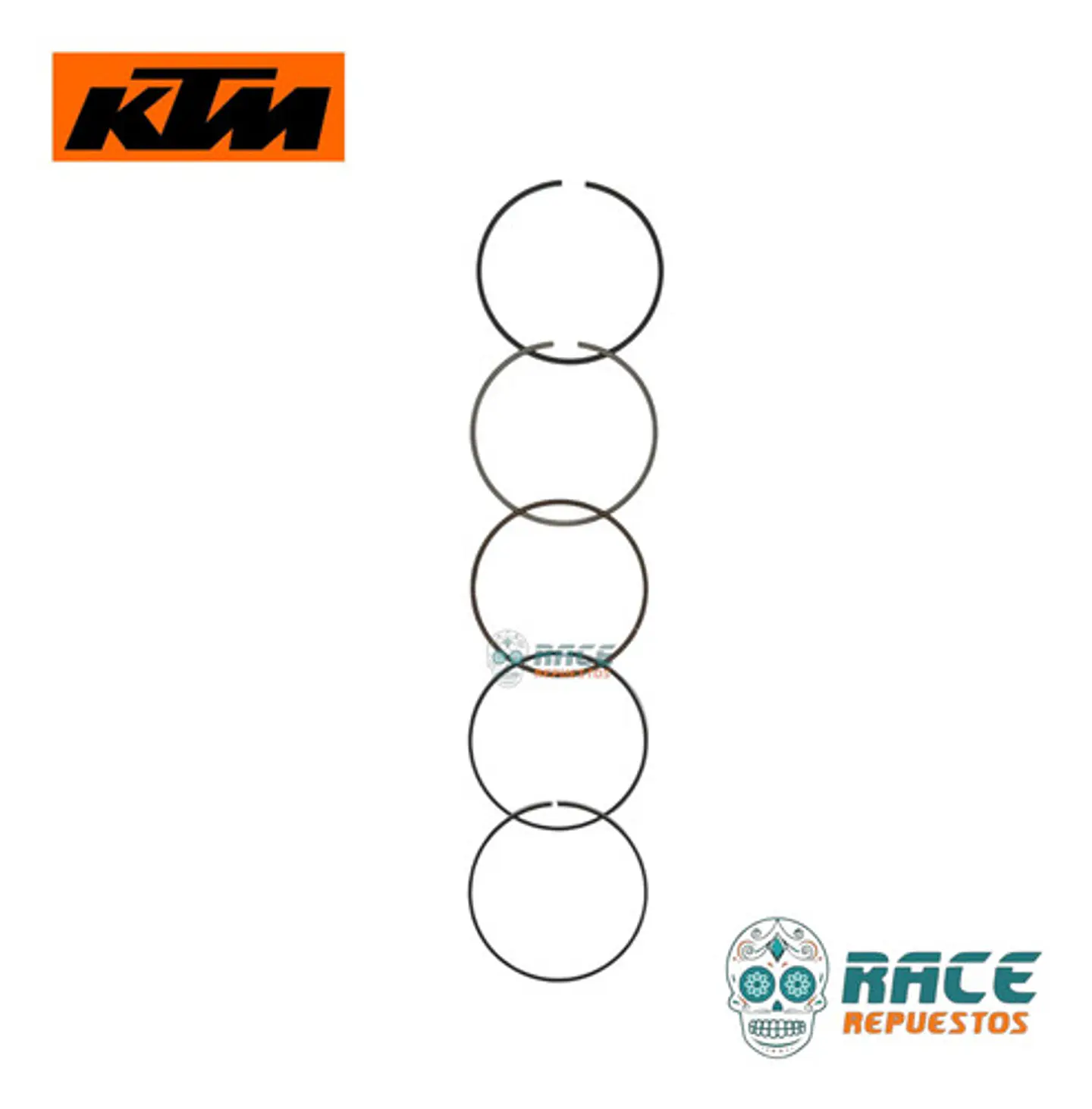 Juego Anillos De Piston Ktm Duke 250 Adventure 250 Original 3