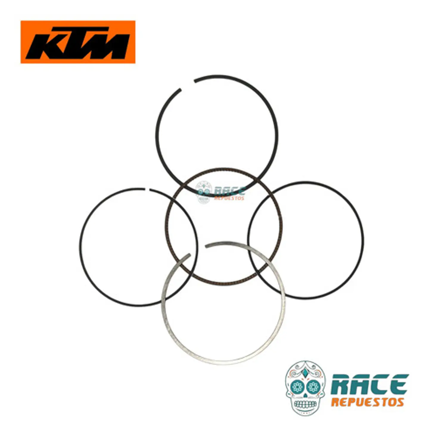 Juego Anillos De Piston Ktm Duke 250 Adventure 250 Original 6