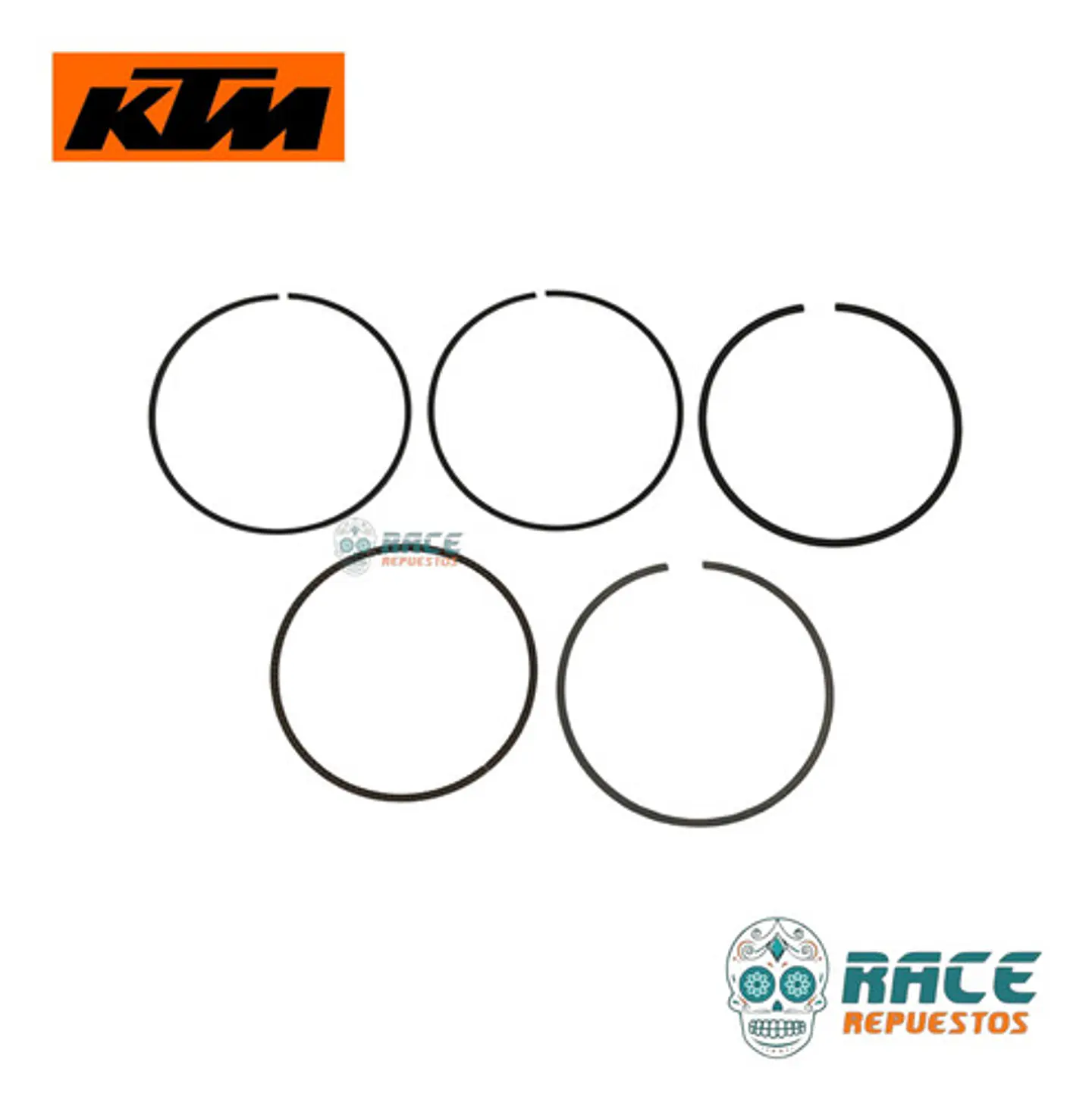 Juego Anillos De Piston Ktm Duke 250 Adventure 250 Original 7