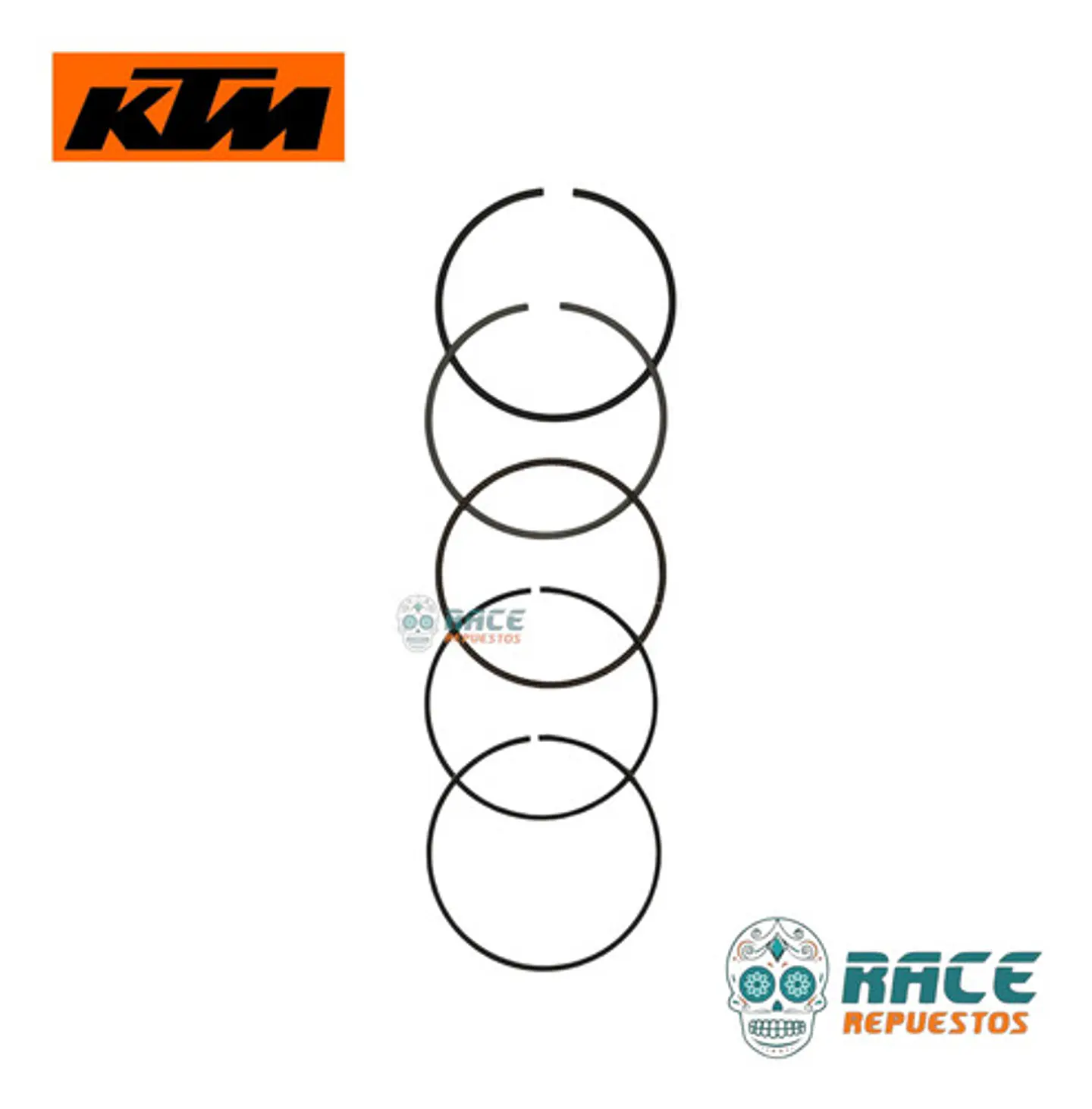 Juego Anillos De Piston Ktm Duke 250 Adventure 250 Original 9