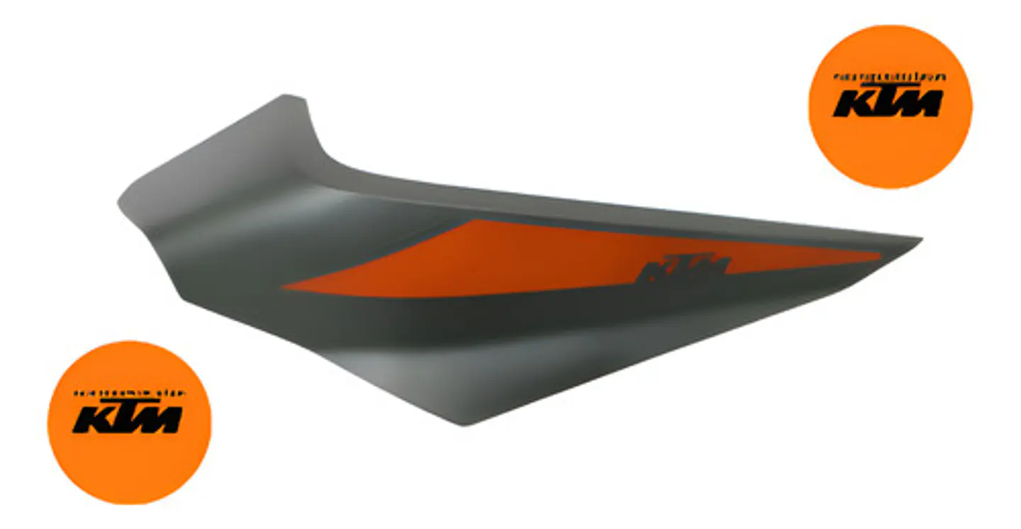 Tapa Carenaje Derecho Original Ktm Duke 250 Gris 2