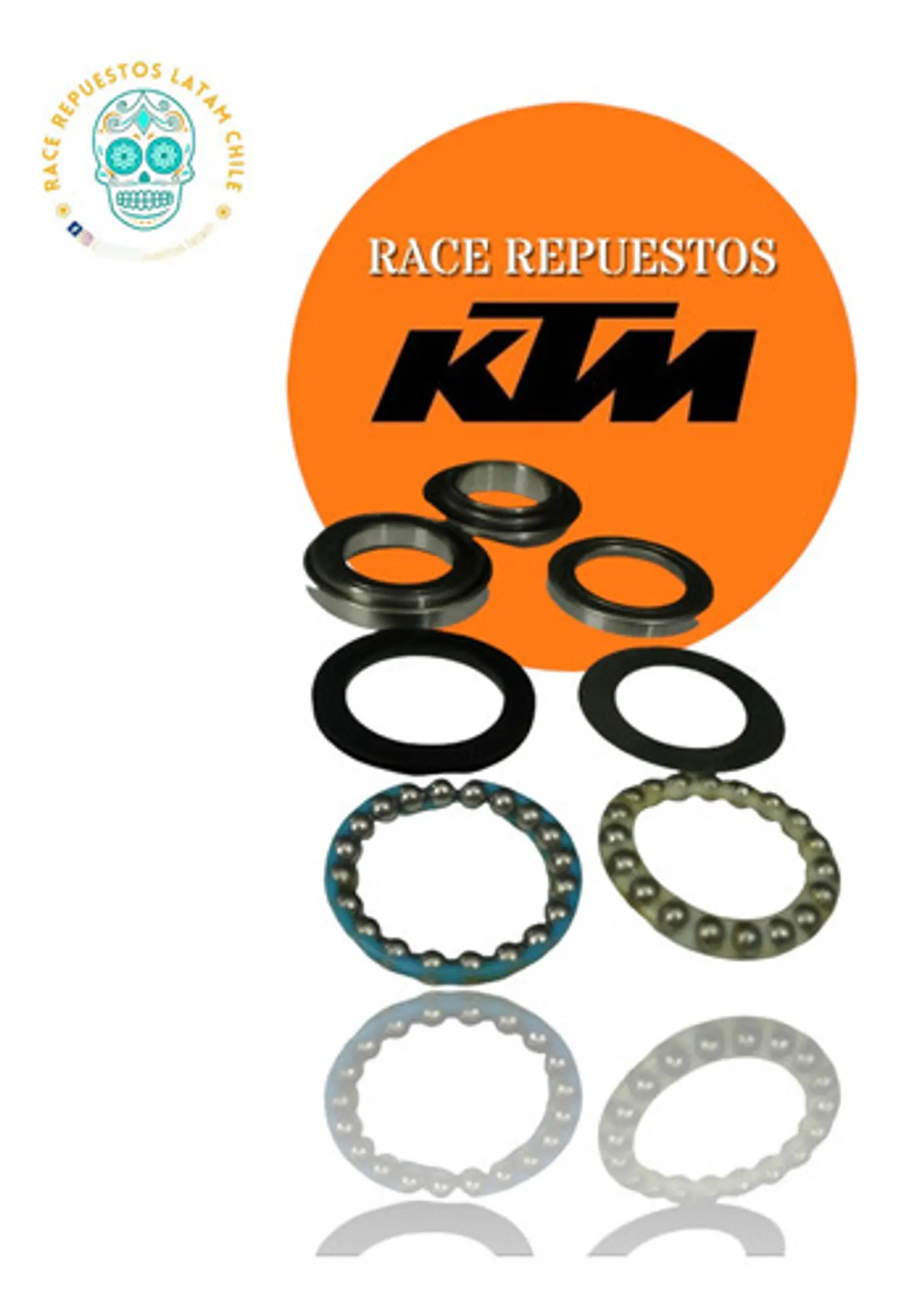 Cuñas De Dirección Original Ktm Duke 200 250 390 Rc 200 390 3
