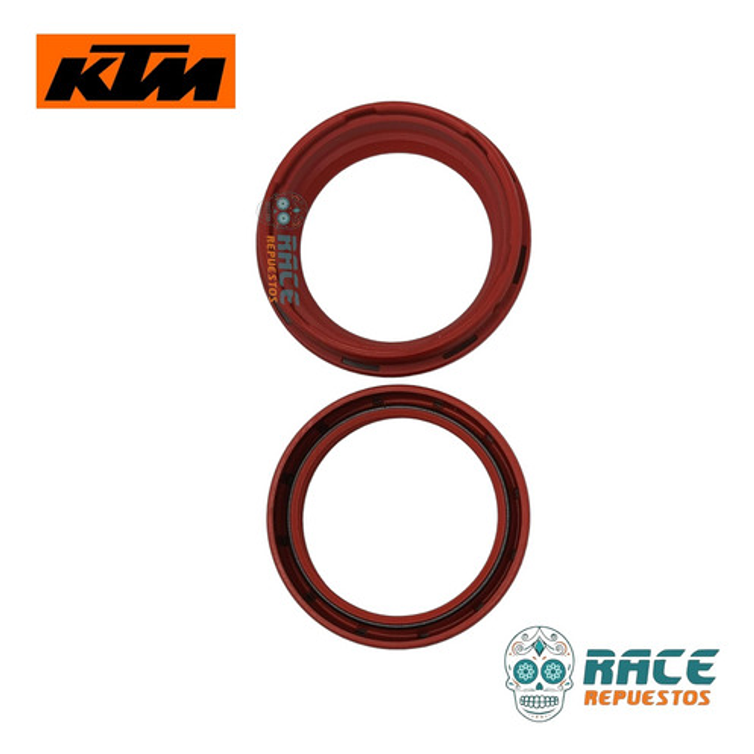 Retenes Suspension Guardabarro Del. Rojo Rc 200/390 Original 8
