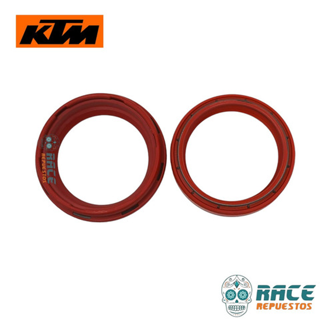 Retenes Suspension Guardabarro Del. Rojo Rc 200/390 Original 9