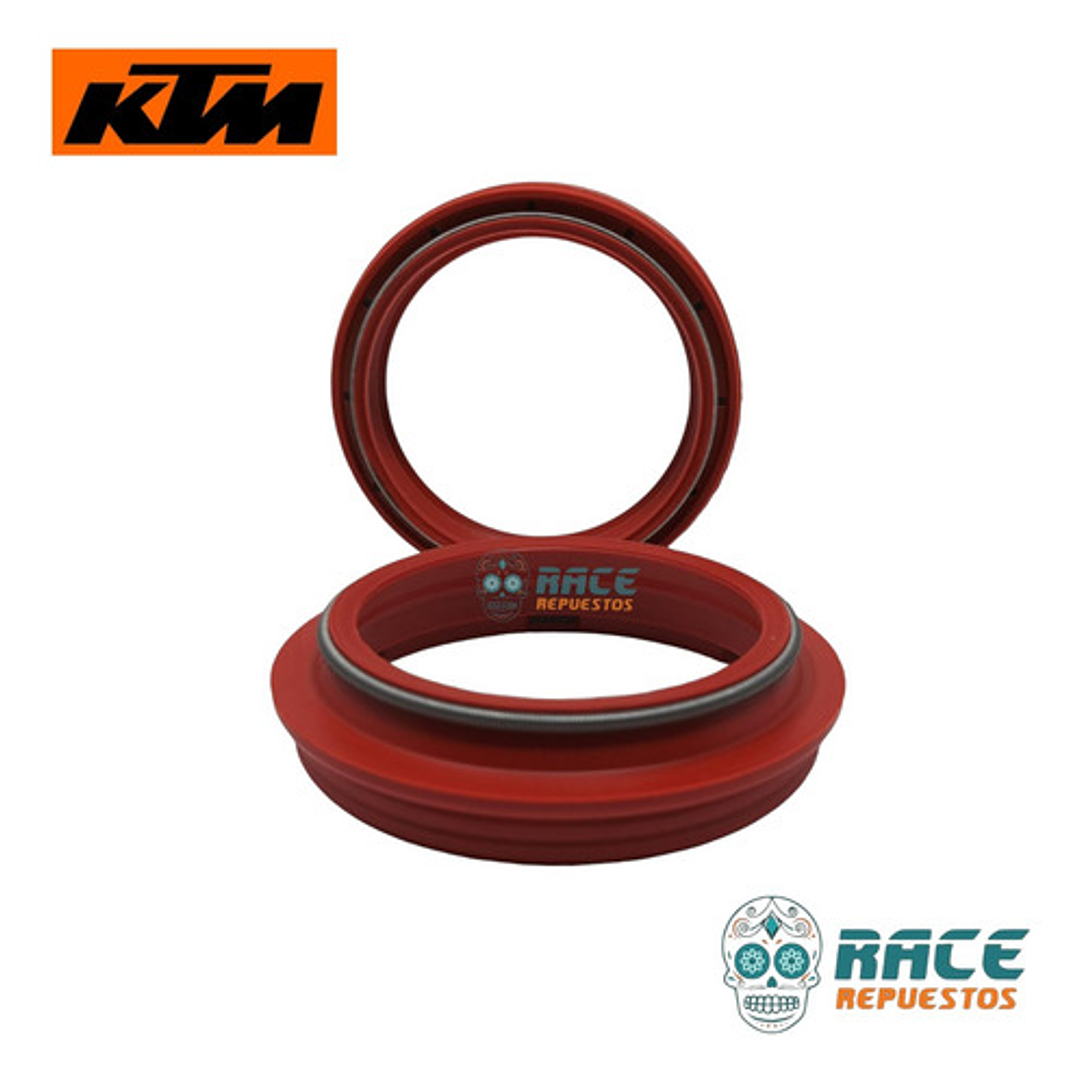 Retenes Suspension Guardabarro Del. Rojo Rc 200/390 Original 10