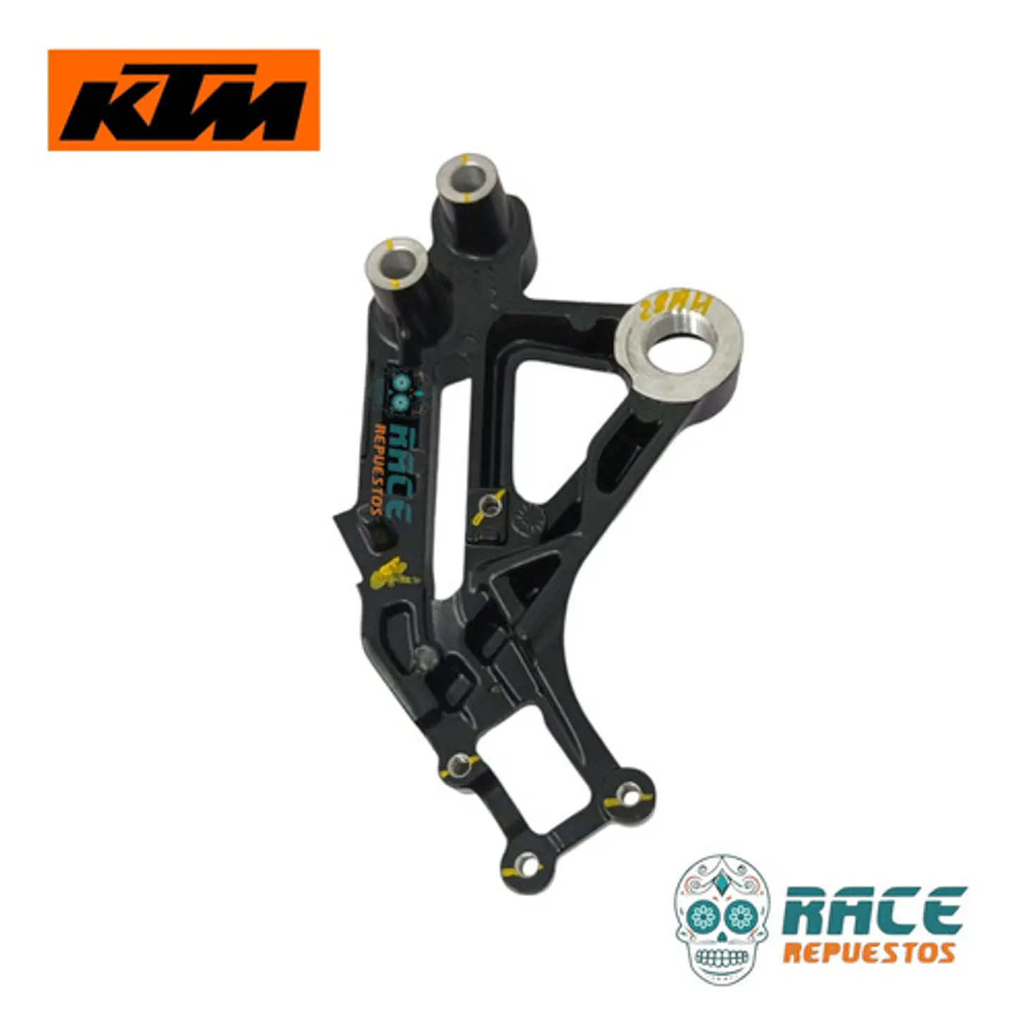 Base De Posapie Delantero Derecho Ktm Duke 200 Original Negro 2