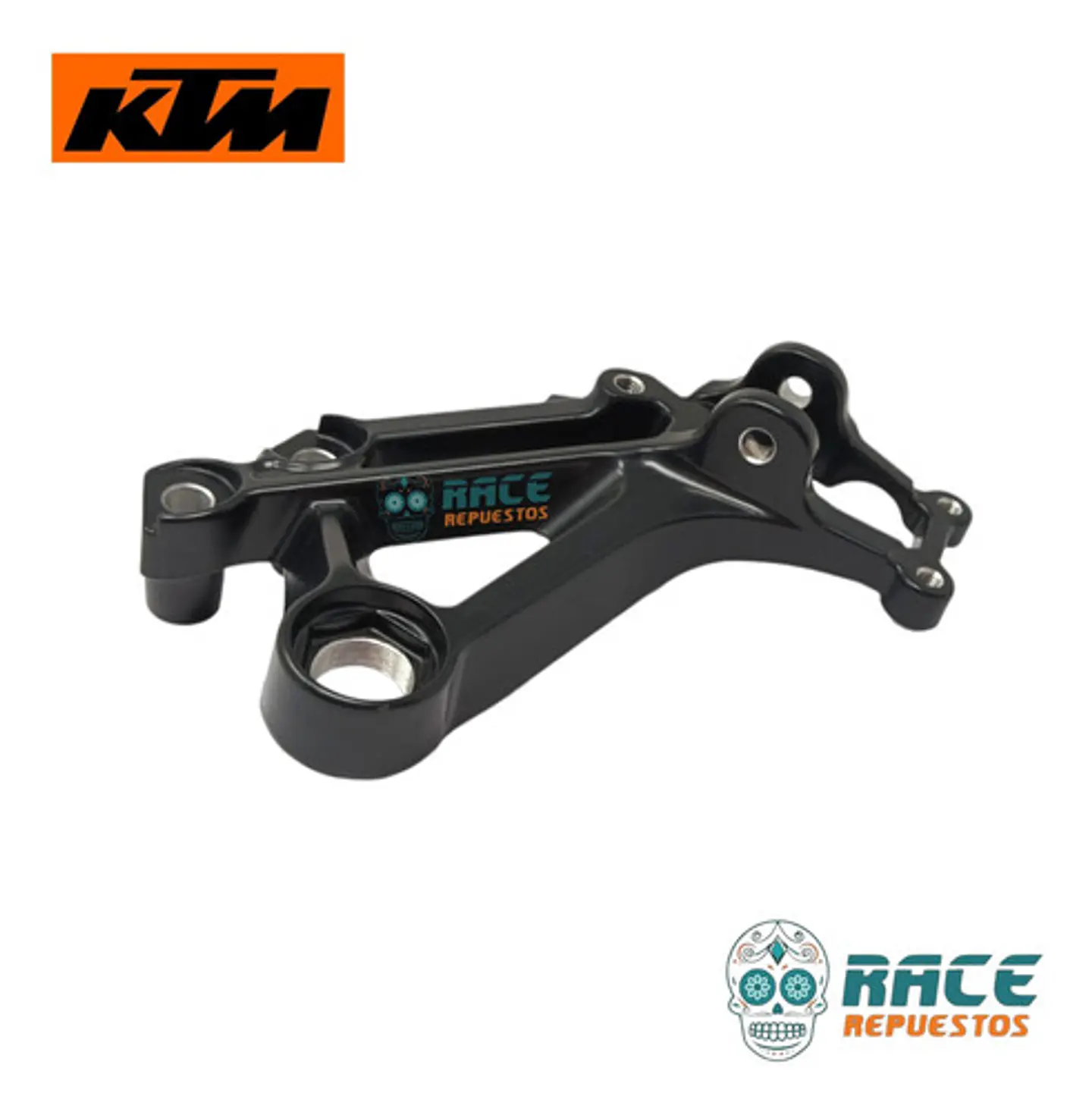Base De Posapie Delantero Derecho Ktm Duke 200 Original Negro 6