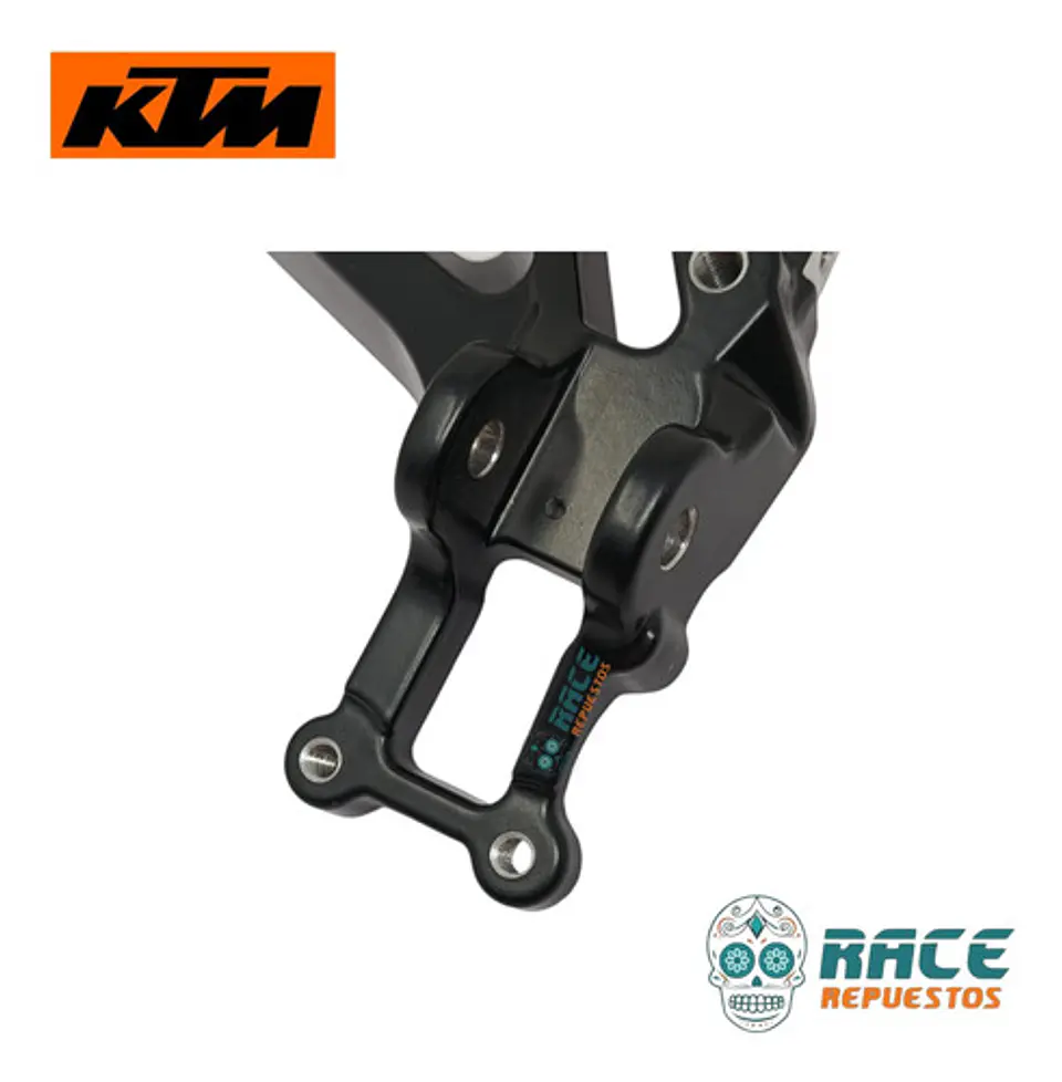 Base De Posapie Delantero Derecho Ktm Duke 200 Original Negro 7