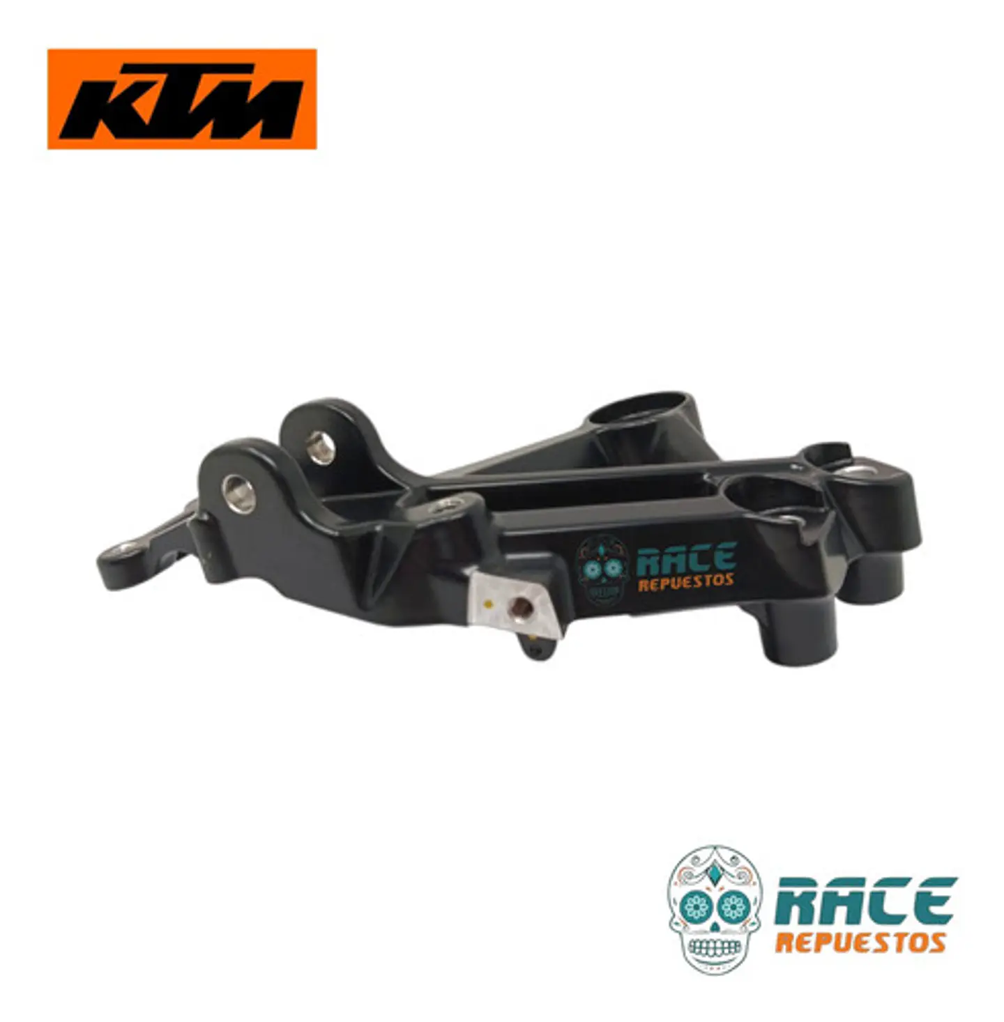 Base De Posapie Delantero Derecho Ktm Duke 200 Original Negro 9