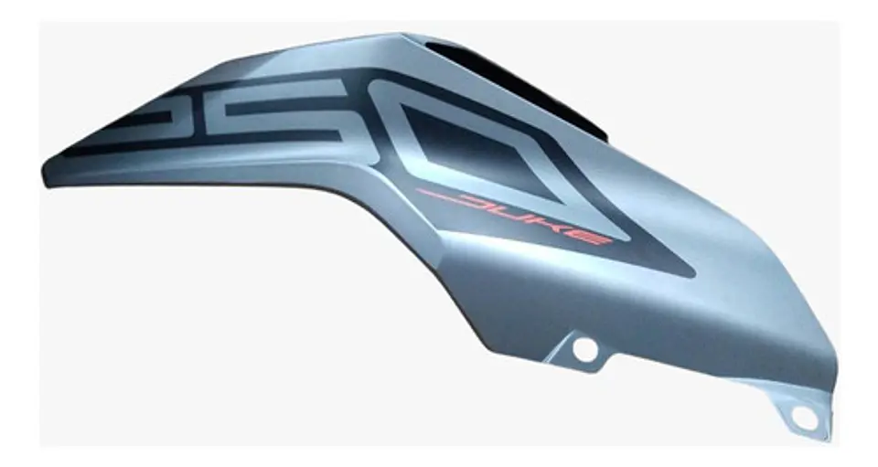 Tapa Estanque Izquierda Ktm Duke 250 Original Nueva Plateado 3