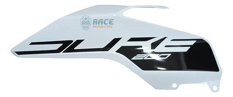 Tapa Tanque Bencina Izquierda Ktm Duke 200ng Blanca Cerámica