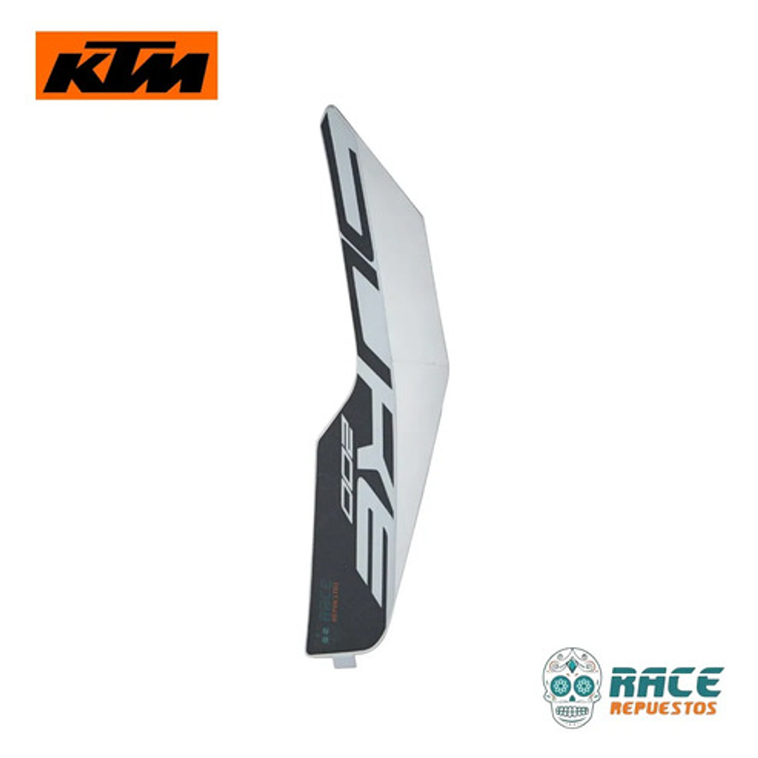 Calcomania Izquierda Blanca Ktm Duke 200 Original Nuevo Blanco 2