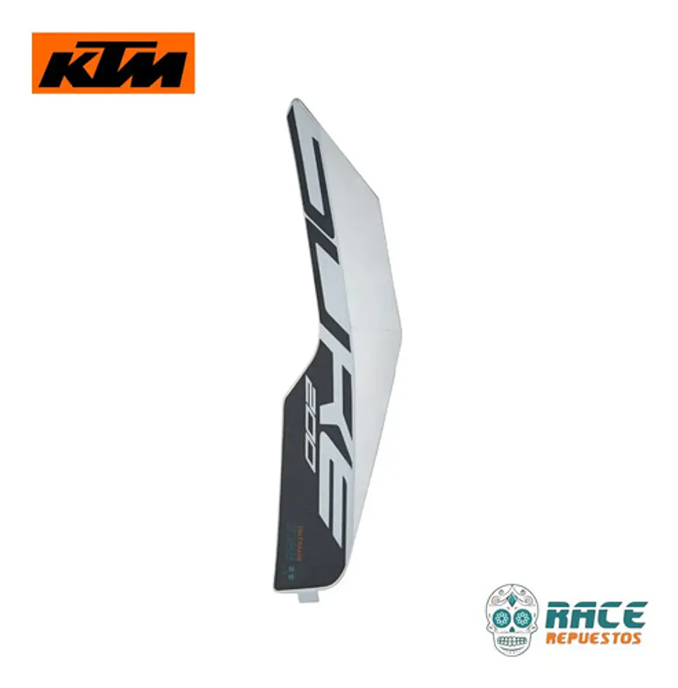 Calcomania Izquierda Blanca Ktm Duke 200 Original Nuevo Blanco 2