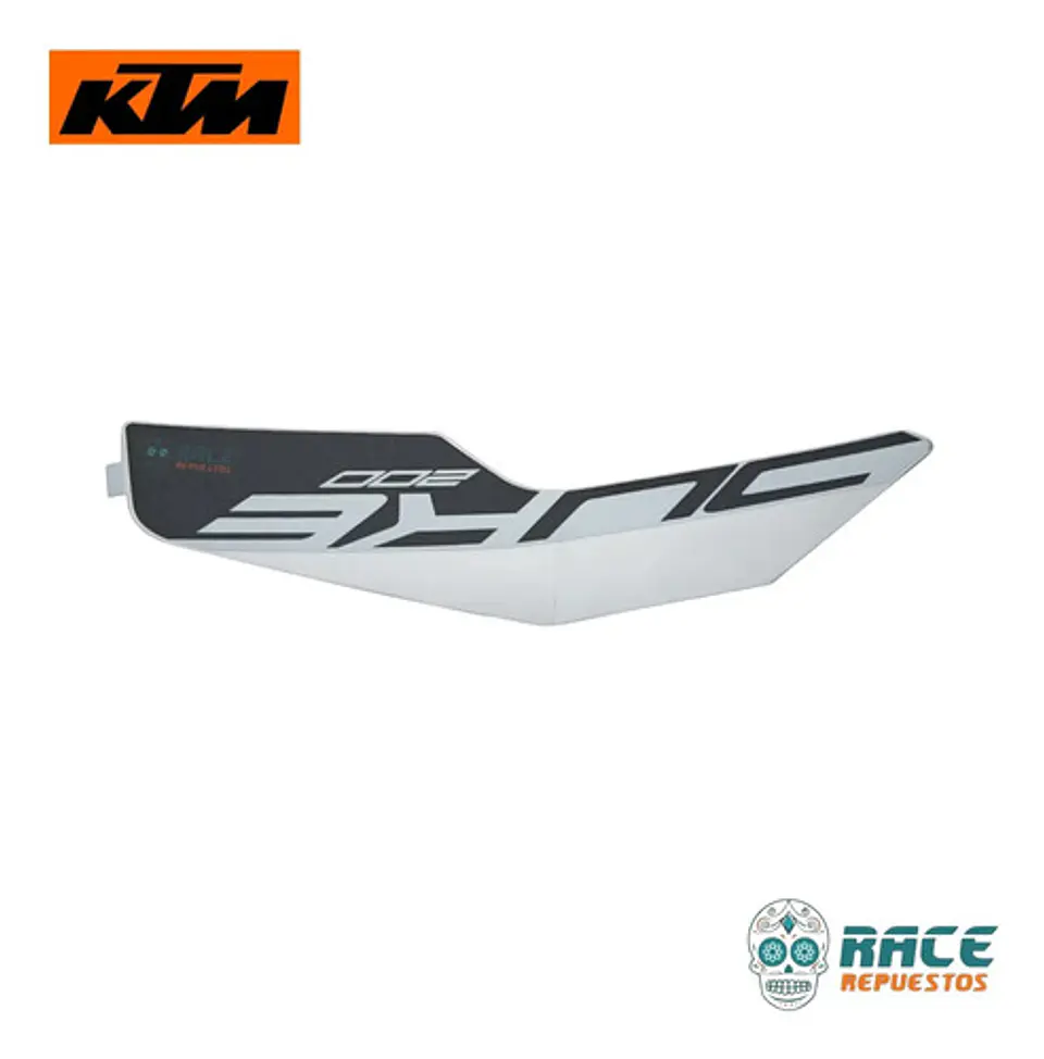 Calcomania Izquierda Blanca Ktm Duke 200 Original Nuevo Blanco 3