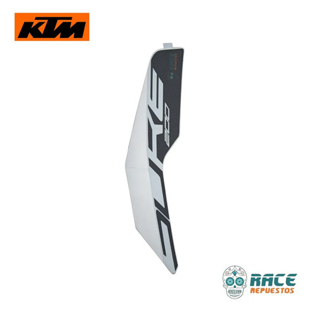 Calcomania Izquierda Blanca Ktm Duke 200 Original Nuevo Blanco 5