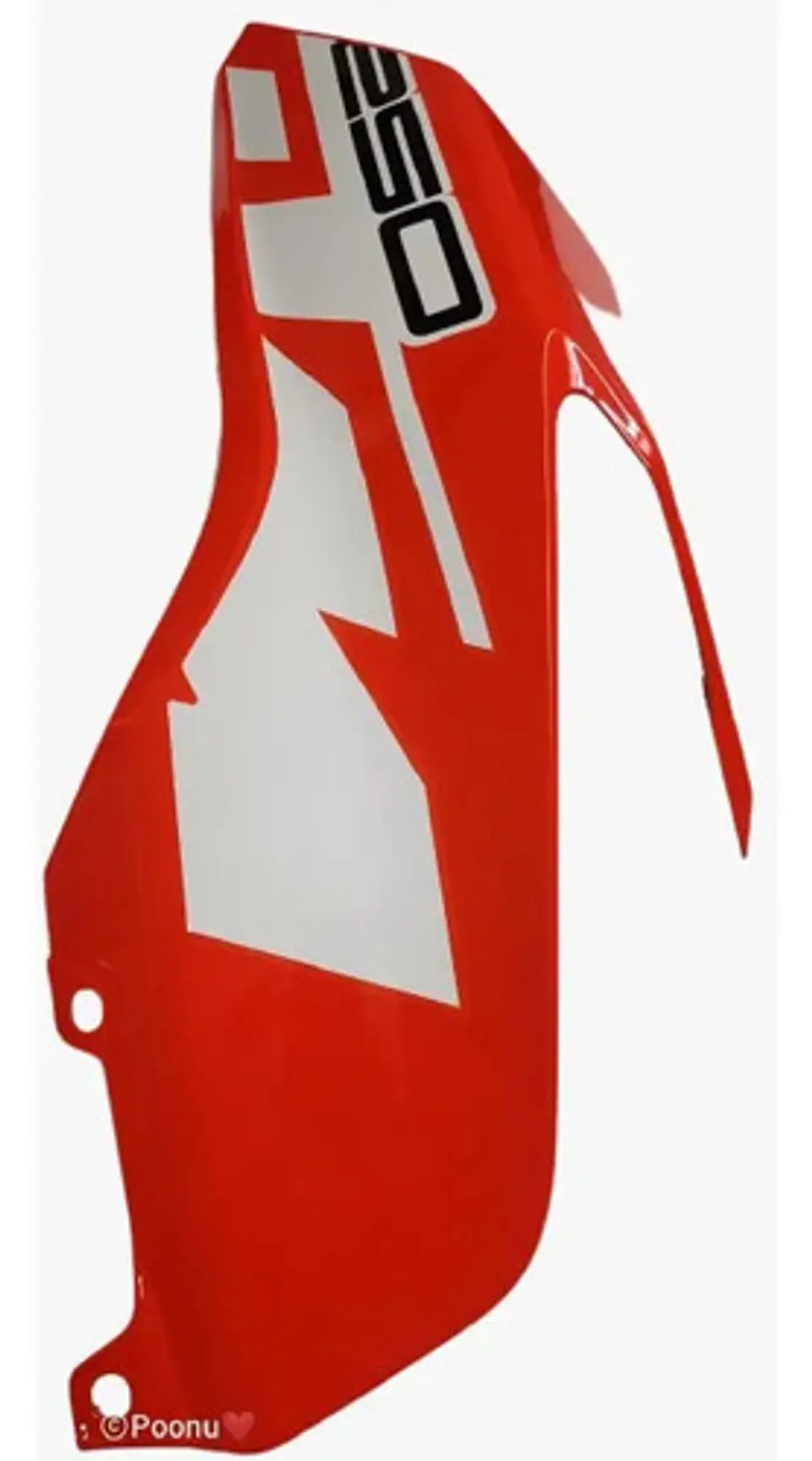 Tapa Tanque Izquierda Ktm Duke 250 Naranja Nueva Naranja 4