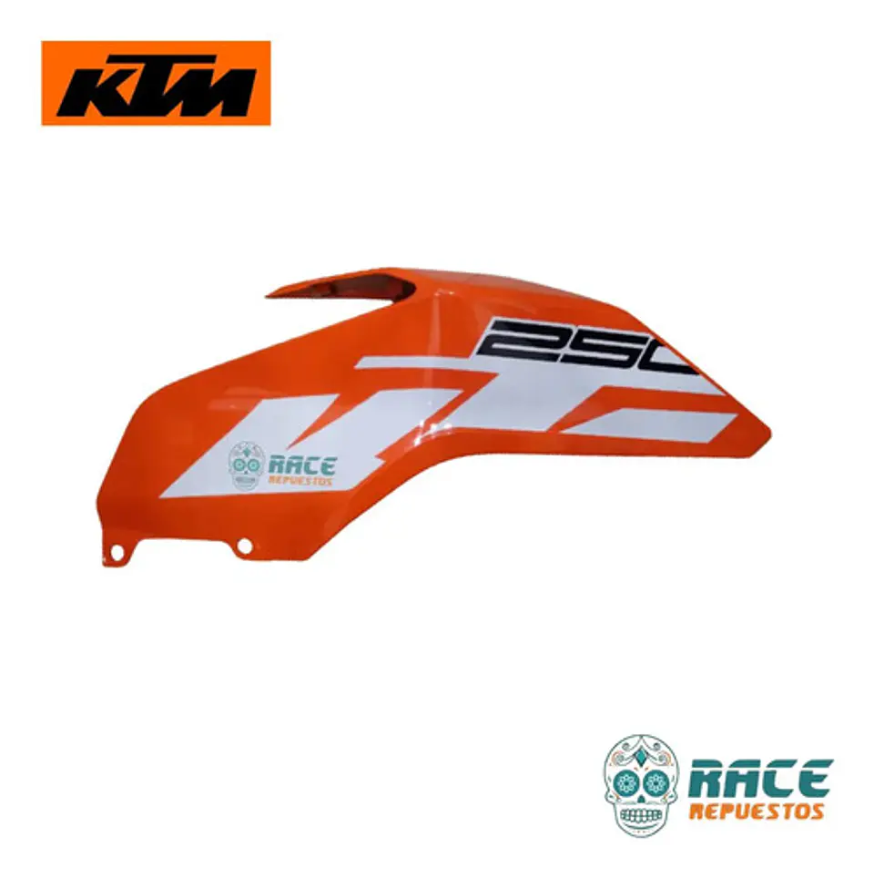 Tapa Tanque Derecha Naranja Ktm Duke 250 Original Nuevo 3