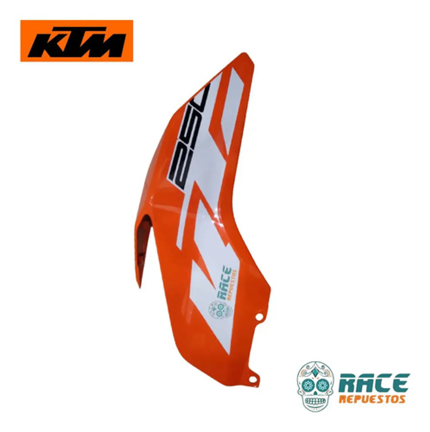 Tapa Tanque Derecha Naranja Ktm Duke 250 Original Nuevo 8