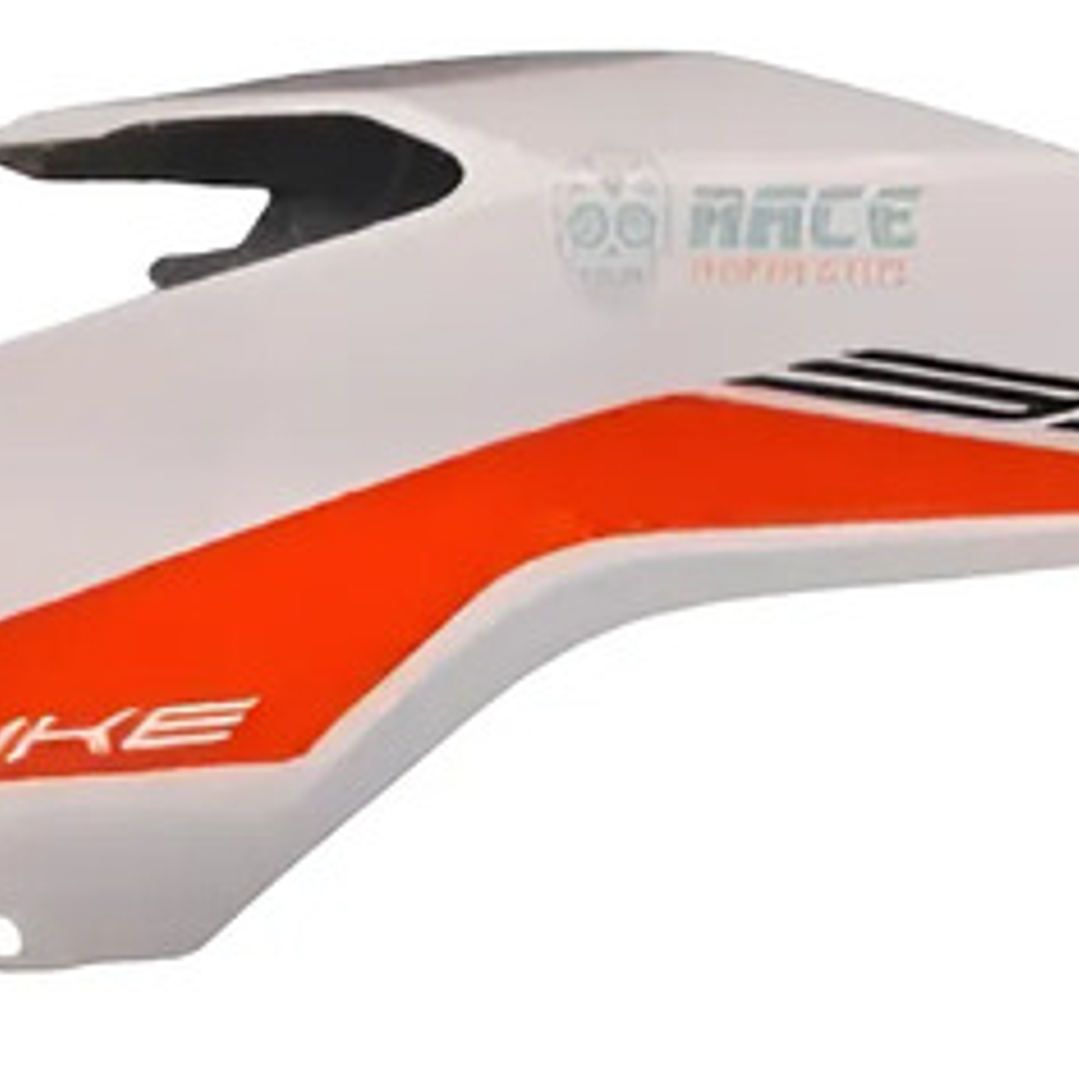 Tapa Tanque Derecha Ktm Duke 390 Original Nueva Blanco Con Detalles Naranjas 1