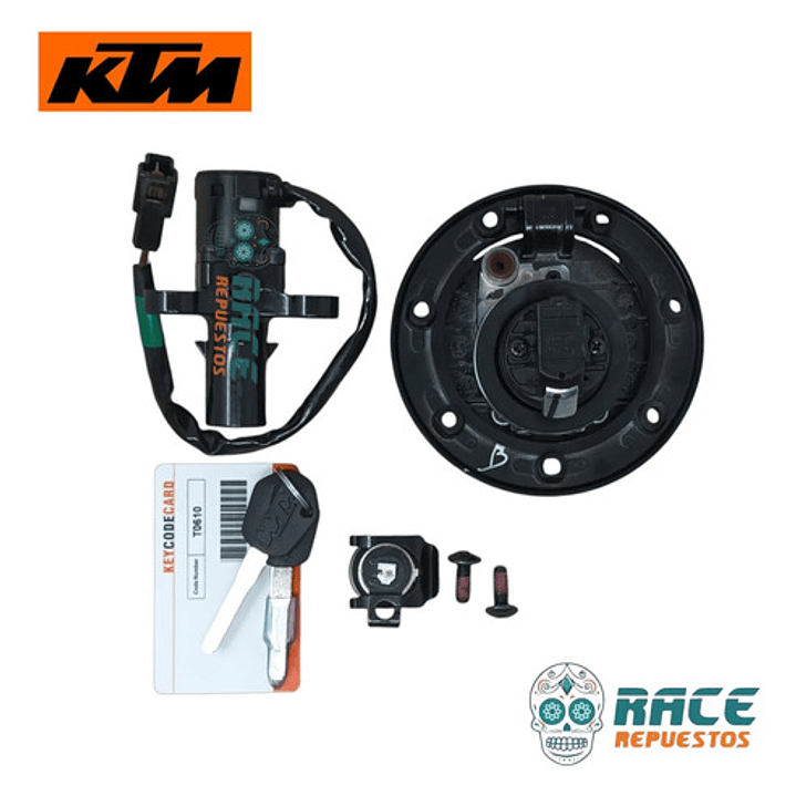 Kit Chapa Encendido Rc 200 Original Nuevo 6