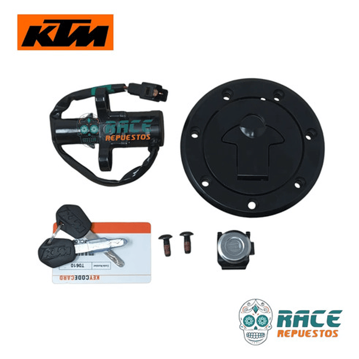 Kit Chapa Encendido Rc 200 Original Nuevo 7