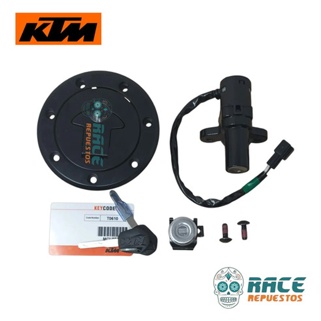 Kit Chapa Encendido Rc 200 Original Nuevo 8