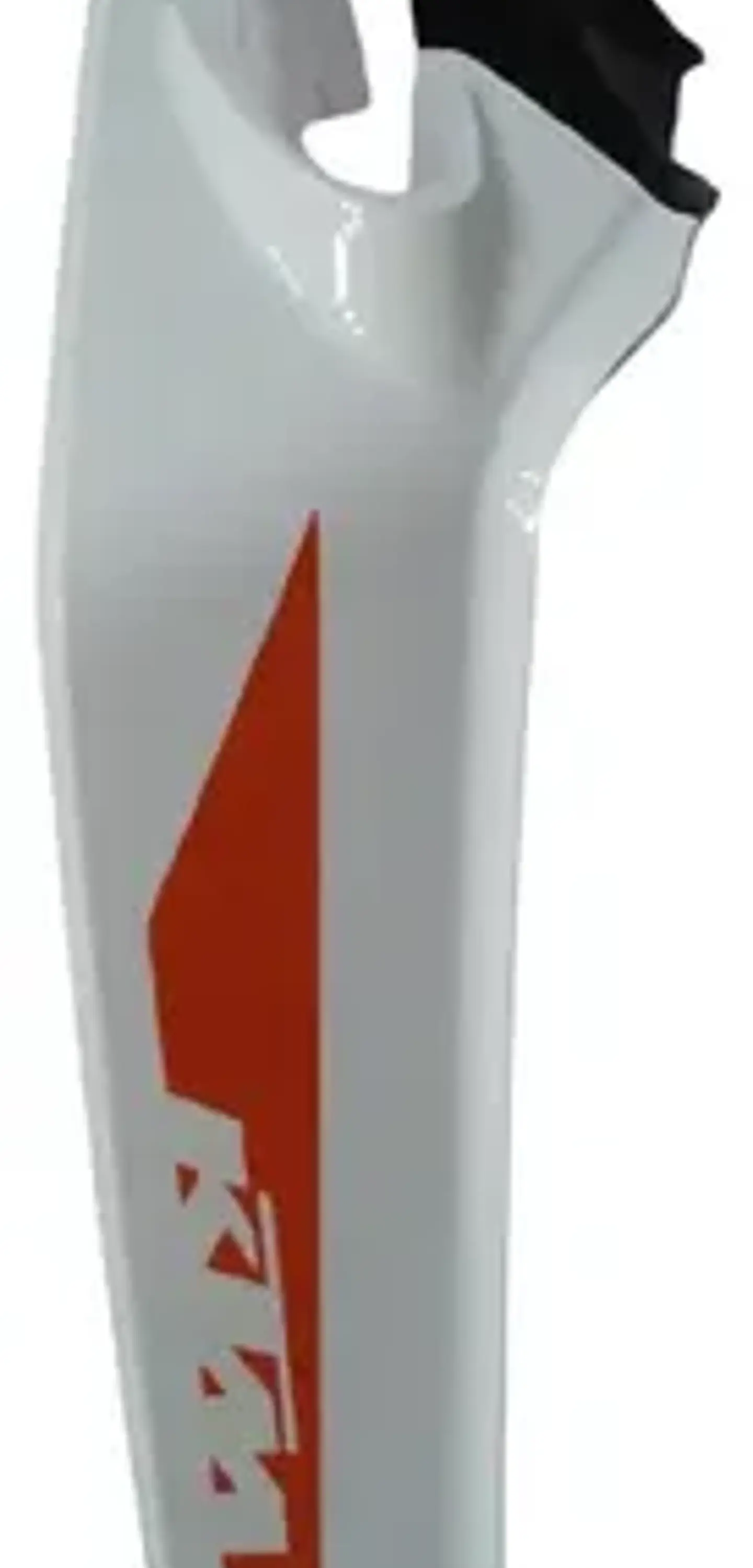 Tapa Sillín Izquierda Blanca Con Calca Duke Ktm 200 Original Blanco Con Calca Naranja 3