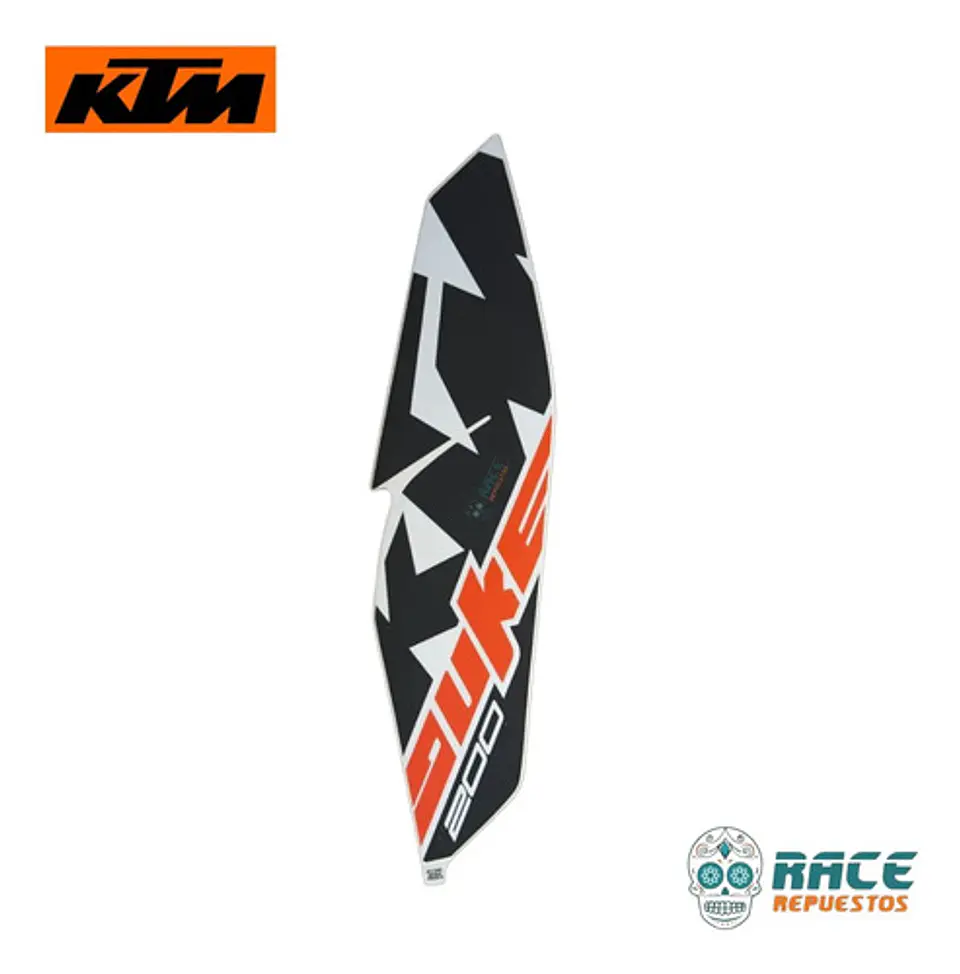Calcomanía Tapa Tanque Izquierda Ktm Duke 200 Original 4