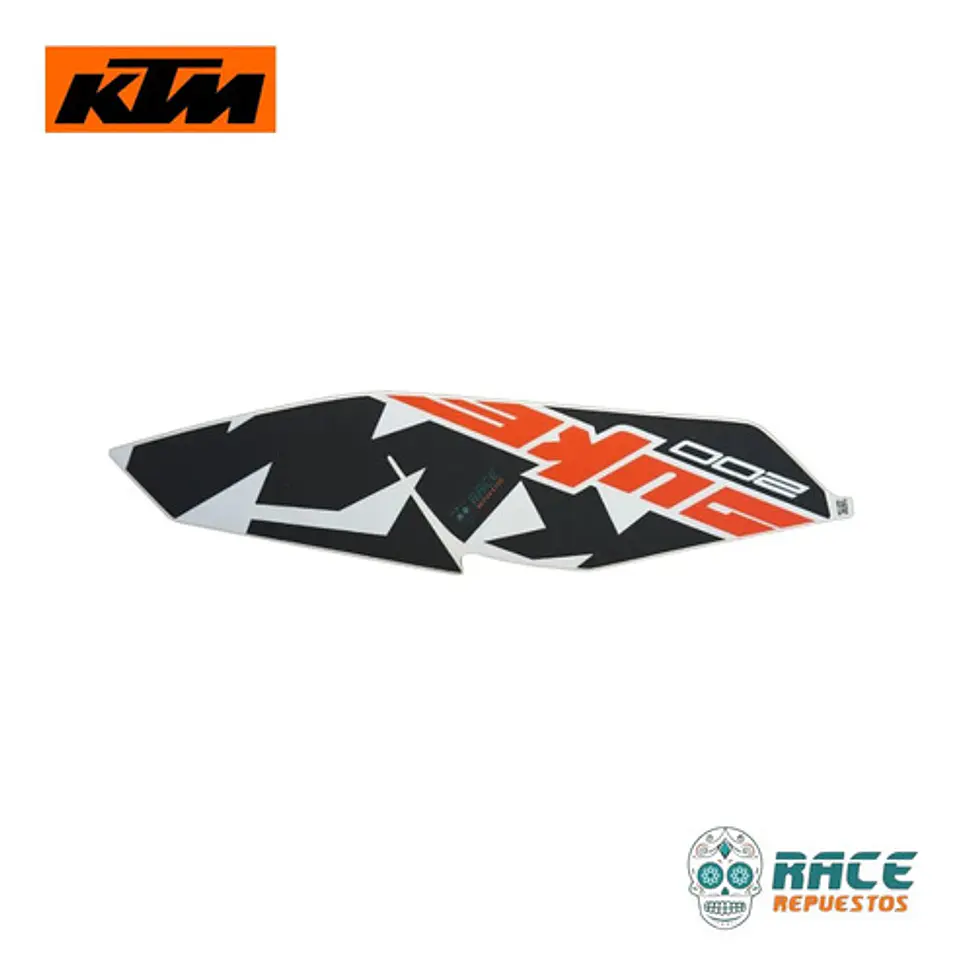 Calcomanía Tapa Tanque Izquierda Ktm Duke 200 Original 5