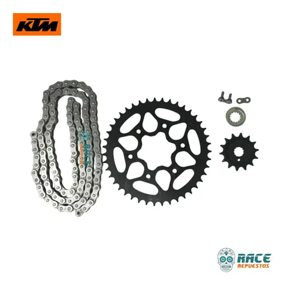 Kit Transmisión Arrastre Ktm Duke 390 Generacion-3 Original 2