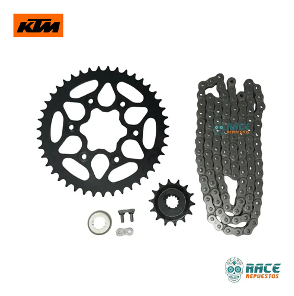 Kit Transmisión Arrastre Ktm Duke 390 Generacion-3 Original 5