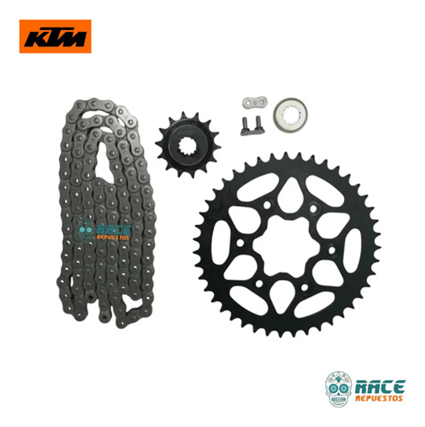 Kit Transmisión Arrastre Ktm Duke 390 Generacion-3 Original 6