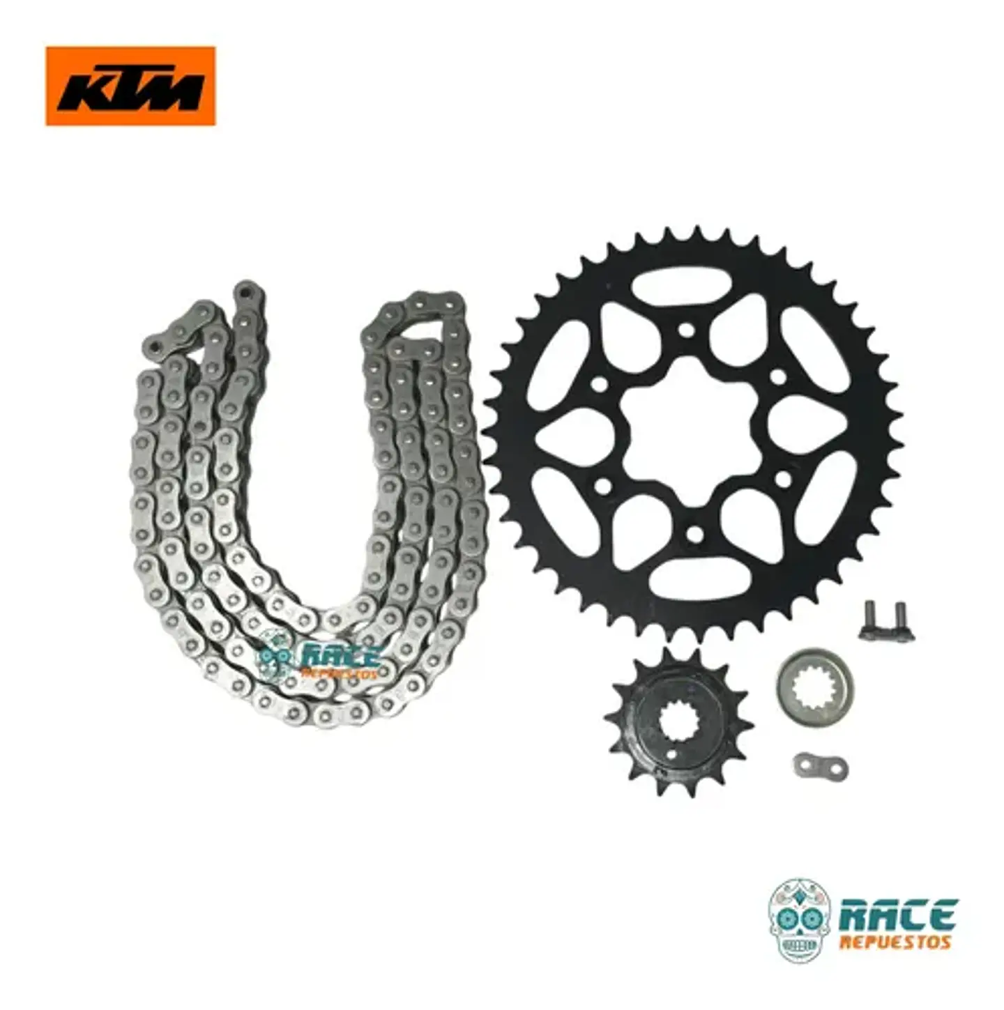 Kit Transmisión Arrastre Ktm Duke 390 Generacion-3 Original 7