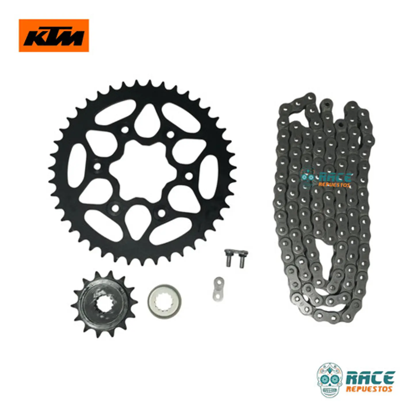 Kit Transmisión Arrastre Ktm Duke 390 Generacion-3 Original 8