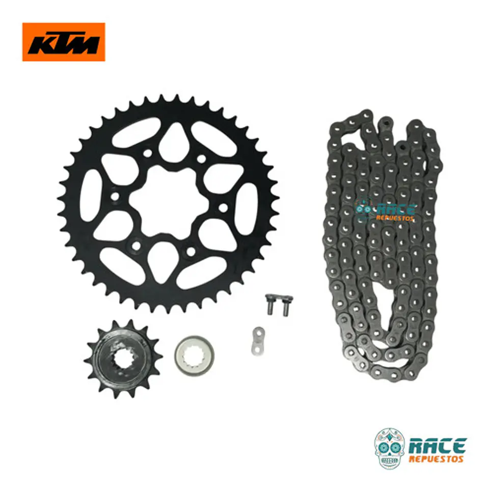 Kit Transmisión Arrastre Ktm Duke 390 Generacion-3 Original 8