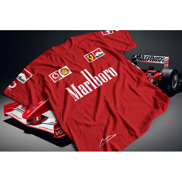 POLERA FORMULA UNO FERRARI MARLBORO SCHUMACHER