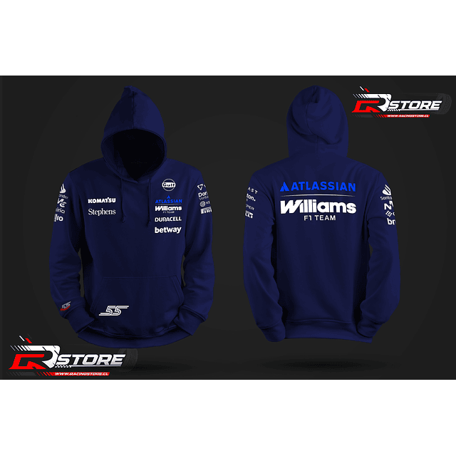 POLERON CANGURO FORMULA 1 WILLIAMS RACING CARLOS SAINZ 2026