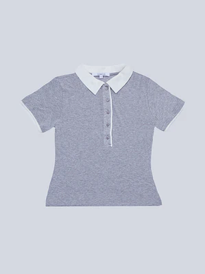 Polera Polo Bicolor