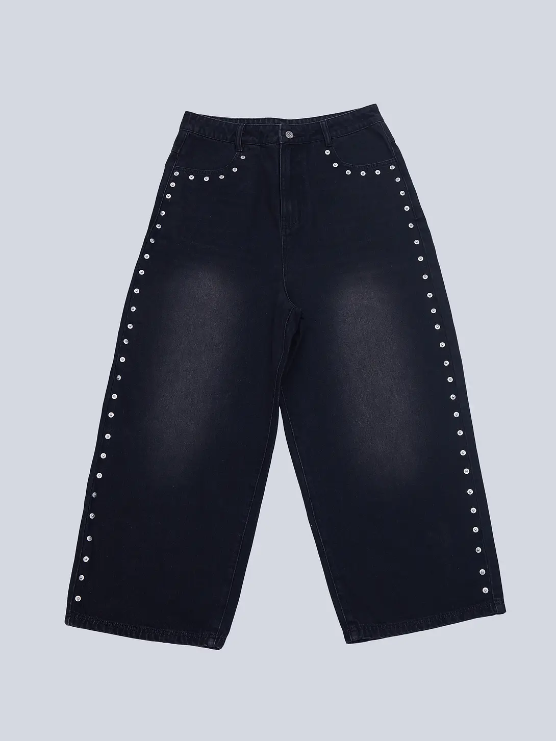Studded Wide Jeans 2