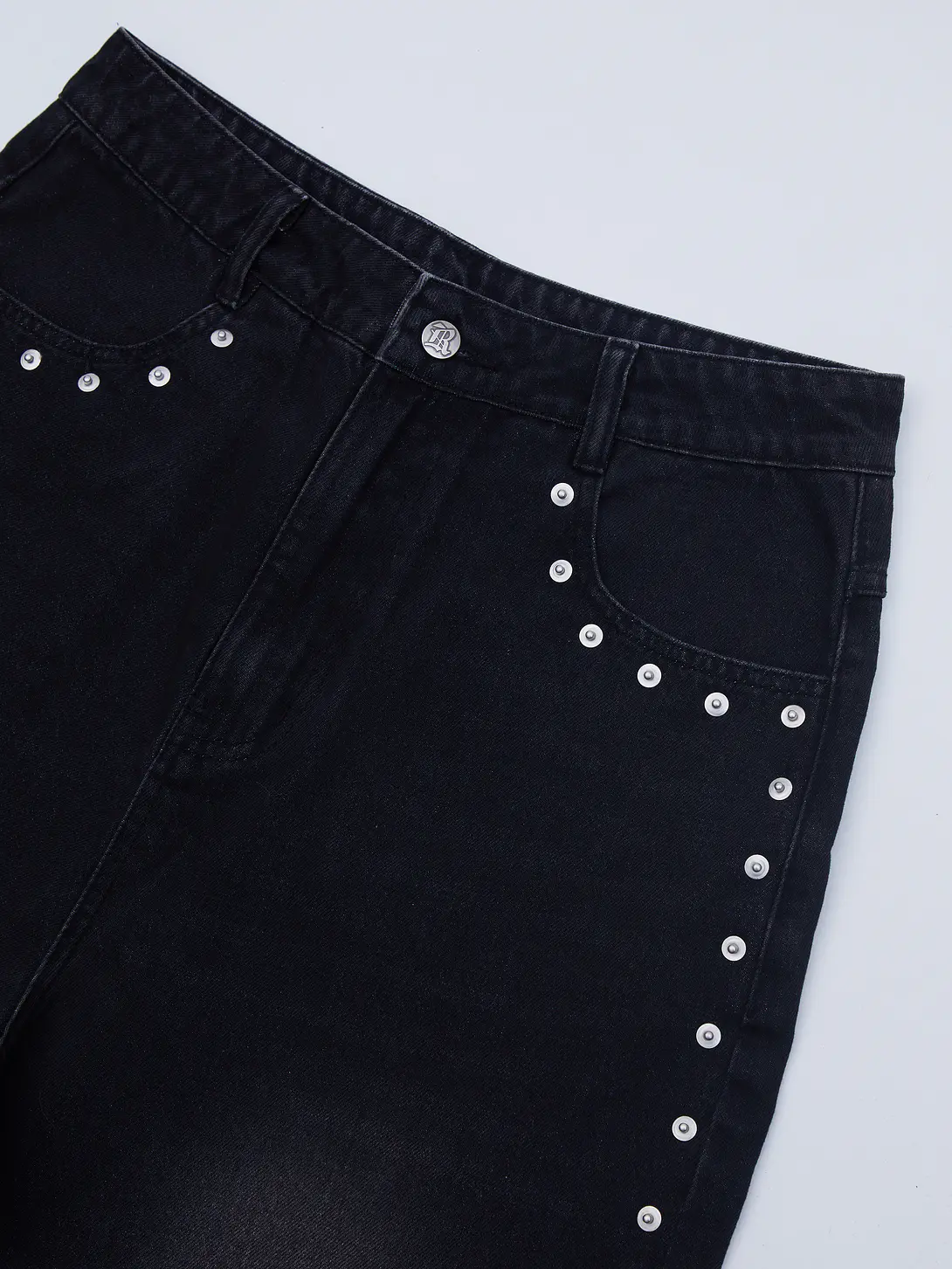 Studded Wide Jeans 6