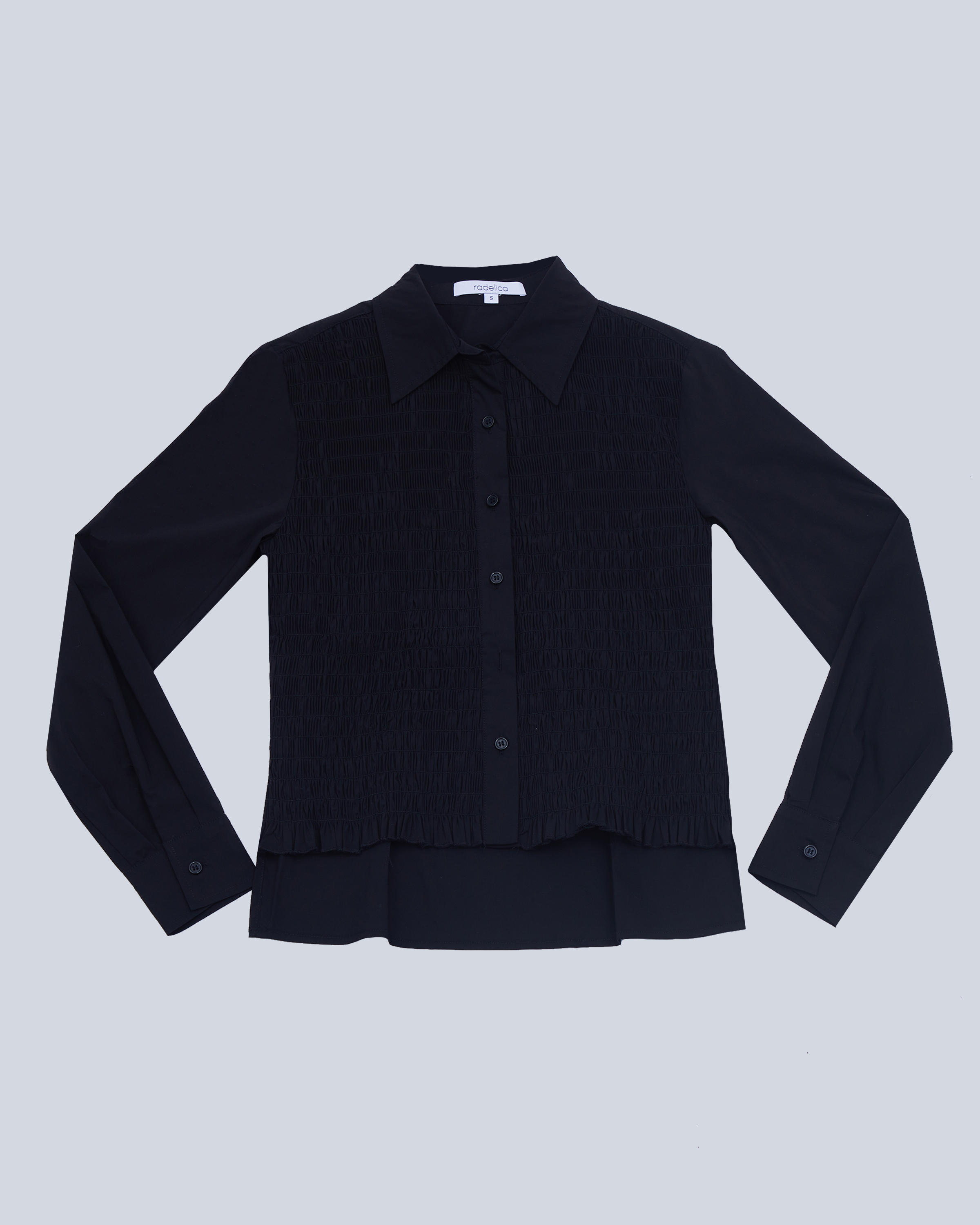 Blusa Runched - Negro
