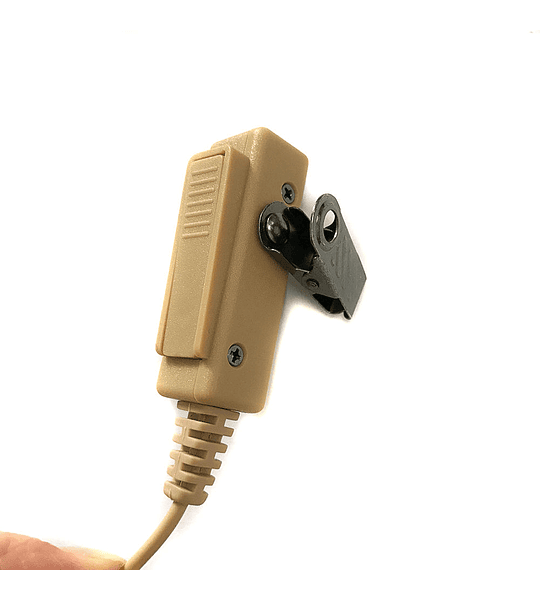 Auricular de micrófono de tubo transparente de Color de piel para Radio Motorola