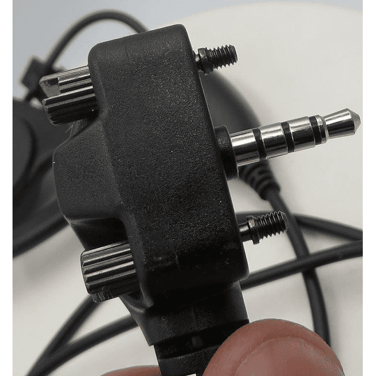 Auriculares con micrófono en forma de PTT D en línea para equipos Vertex VX231 VX261 VX351