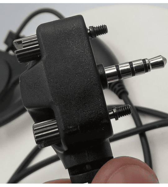 Auricular con micrófono en forma de PTT D en línea para equipos Vertex VX231 VX261 VX351