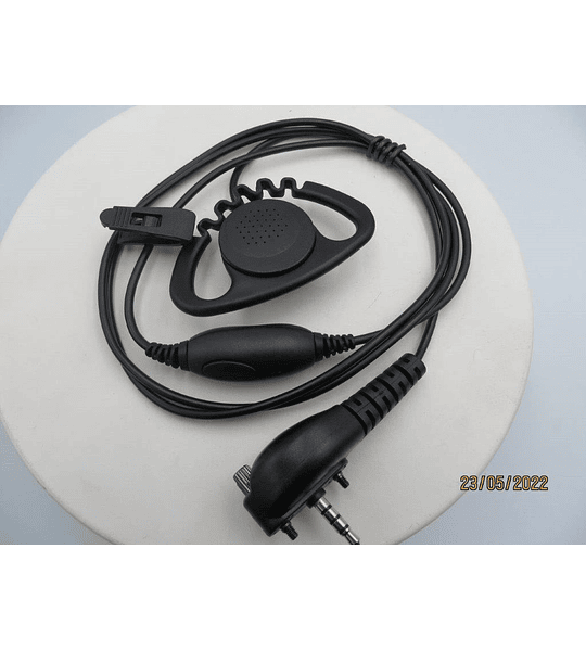 Auricular con micrófono en forma de PTT D en línea para equipos Vertex VX231 VX261 VX351