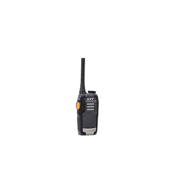 HYT TC320 Radio bidireccional portátil análogo programable UHF, 16 Canales, 2 W, 400-470 MHz, 1 botón programable.