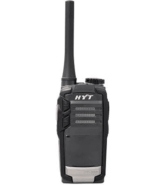 HYT TC320 Radio bidireccional portátil análogo programable UHF, 16 Canales, 2 W, 400-470 MHz, 1 botón programable.